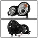 LED Halo Chrome Projector Headlights <br>00-02 Mercedes-Benz E320 E430 E55 AMG 2002 E500