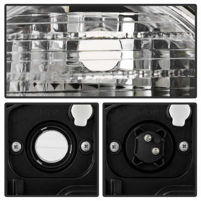 LED Halo Chrome Projector Headlights <br>00-02 Mercedes-Benz E320 E430 E55 AMG 2002 E500
