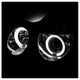 LED Halo Chrome Projector Headlights <br>00-02 Mercedes-Benz E320 E430 E55 AMG 2002 E500