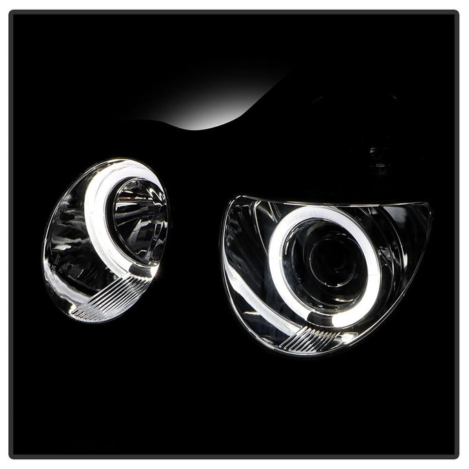 LED Halo Chrome Projector Headlights <br>00-02 Mercedes-Benz E320 E430 E55 AMG 2002 E500