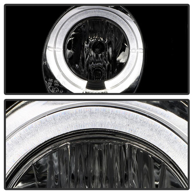 LED Halo Chrome Projector Headlights <br>00-02 Mercedes-Benz E320 E430 E55 AMG 2002 E500