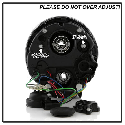 DRL Black Projector Headlights <br>02-06 Mini Cooper