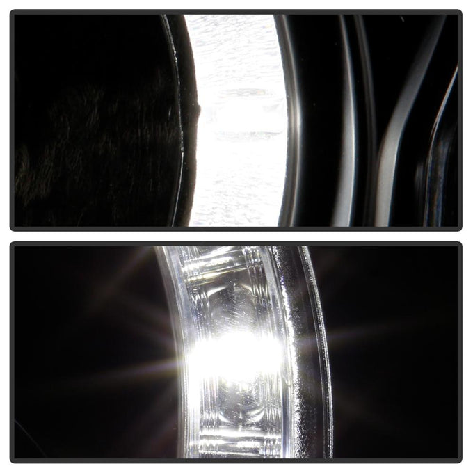 DRL Black Projector Headlights <br>02-06 Mini Cooper