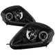 LED Halo Black Projector Headlights <br>00-05 Mitsubishi Eclipse
