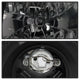 LED Halo Black Projector Headlights <br>00-05 Mitsubishi Eclipse