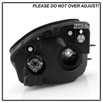 LED Halo Black Projector Headlights <br>00-05 Mitsubishi Eclipse