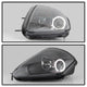 LED Halo Black Projector Headlights <br>00-05 Mitsubishi Eclipse