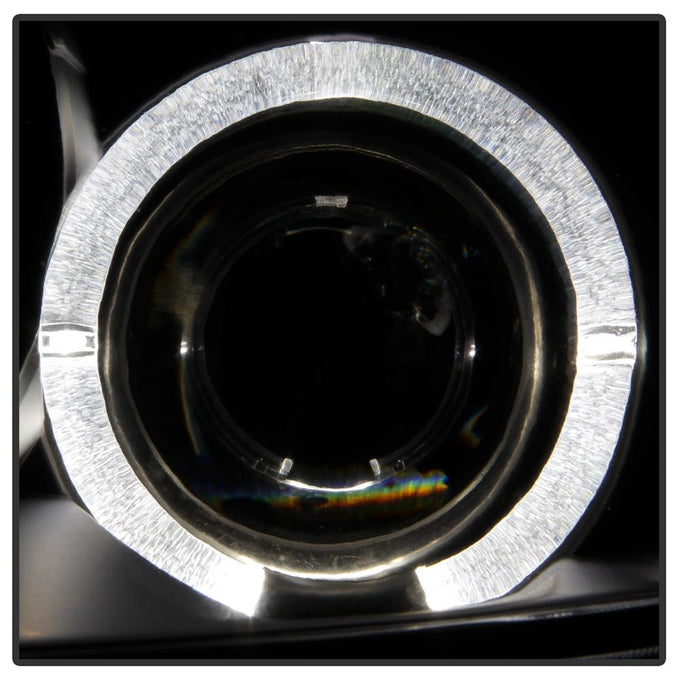 LED Halo Black Projector Headlights <br>00-05 Mitsubishi Eclipse