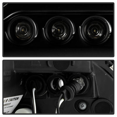 LED Halo Black Projector Headlights <br>92-96 Mazda MX-3