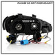 LED Halo Black Projector Headlights <br>92-96 Mazda MX-3