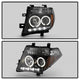 LED Halo Black Projector Headlights <br>05-07 Nissan Pathfinder 05-08 Nissan Frontier