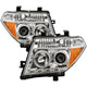 LED Halo Chrome Projector Headlights <br>05-07 Nissan Pathfinder 05-08 Nissan Frontier