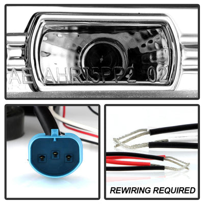 LED Halo Chrome Projector Headlights <br>05-07 Nissan Pathfinder 05-08 Nissan Frontier