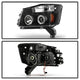 LED Halo Black Projector Headlights <br>05-07 Nissan Armada 04-15 TITAN 2004 Pathfinder Armada