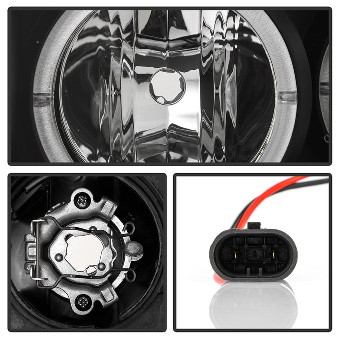 LED Halo Black Projector Headlights <br>05-07 Nissan Armada 04-15 TITAN 2004 Pathfinder Armada