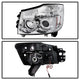 LED Halo Chrome Projector Headlights <br>05-07 Nissan Armada 04-15 TITAN 2004 Pathfinder Armada