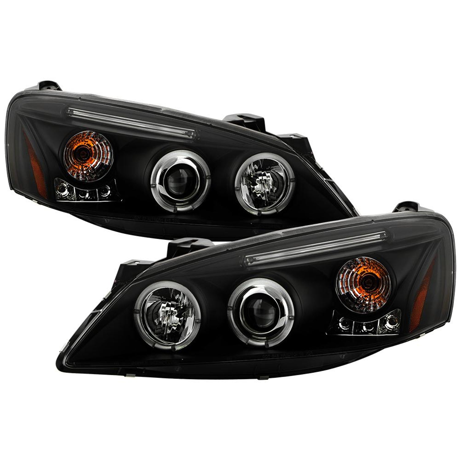 LED Halo Black Projector Headlights <br>05-08 Pontiac G6