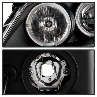 LED Halo Black Projector Headlights <br>05-08 Pontiac G6