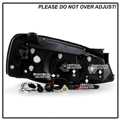 LED Halo Black Projector Headlights <br>05-08 Pontiac G6