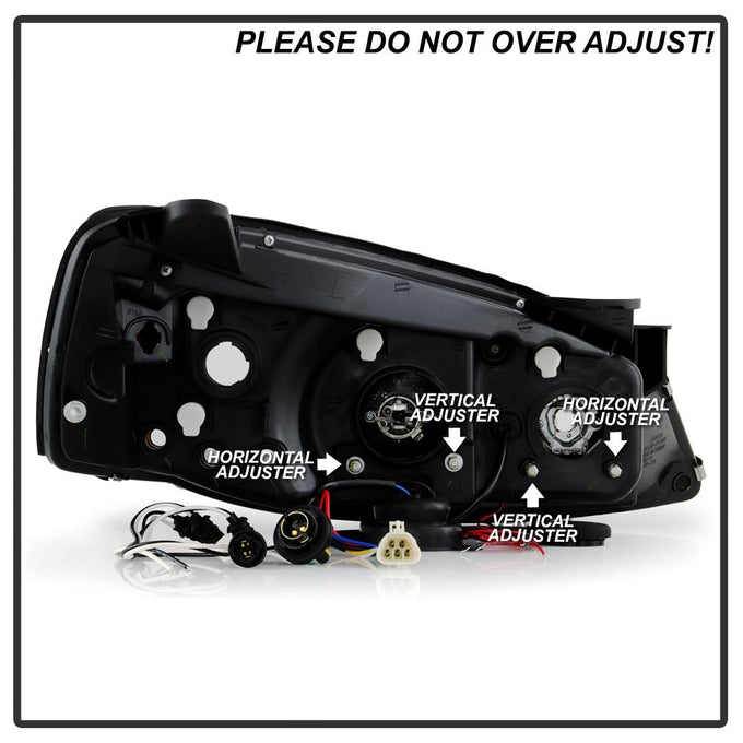 LED Halo Black Projector Headlights <br>05-08 Pontiac G6