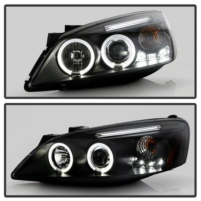 LED Halo Black Projector Headlights <br>05-08 Pontiac G6