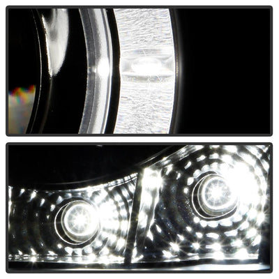 LED Halo Black Projector Headlights <br>05-08 Pontiac G6