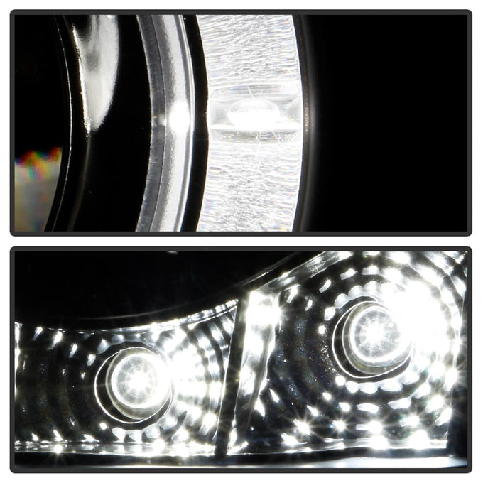 LED Halo Black Projector Headlights <br>05-08 Pontiac G6