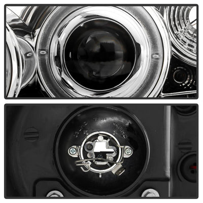 LED Halo Chrome Projector Headlights <br>05-08 Pontiac G6