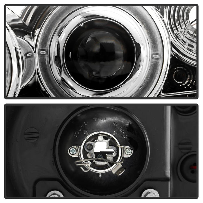 LED Halo Chrome Projector Headlights <br>05-08 Pontiac G6