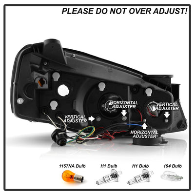 LED Halo Chrome Projector Headlights <br>05-08 Pontiac G6