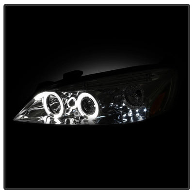 LED Halo Chrome Projector Headlights <br>05-08 Pontiac G6
