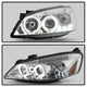 LED Halo Chrome Projector Headlights <br>05-08 Pontiac G6