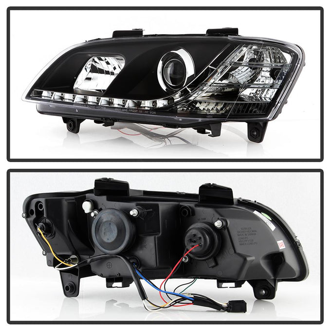 DRL Black Projector Headlights <br>08-09 Pontiac G8