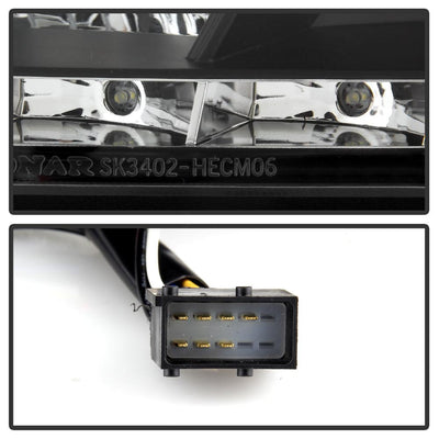 DRL Black Projector Headlights <br>08-09 Pontiac G8