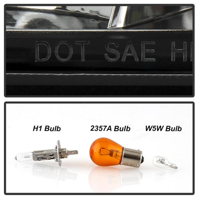 DRL Black Projector Headlights <br>08-09 Pontiac G8
