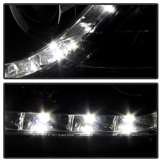 DRL Black Projector Headlights <br>08-09 Pontiac G8