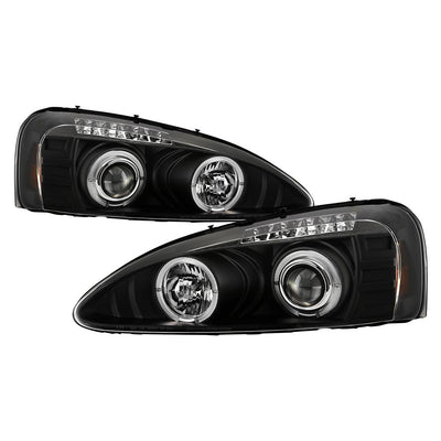 LED Halo Black Projector Headlights <br>04-08 Pontiac Grand Prix