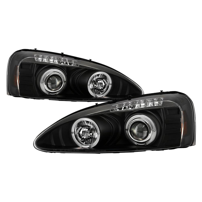 LED Halo Black Projector Headlights <br>04-08 Pontiac Grand Prix
