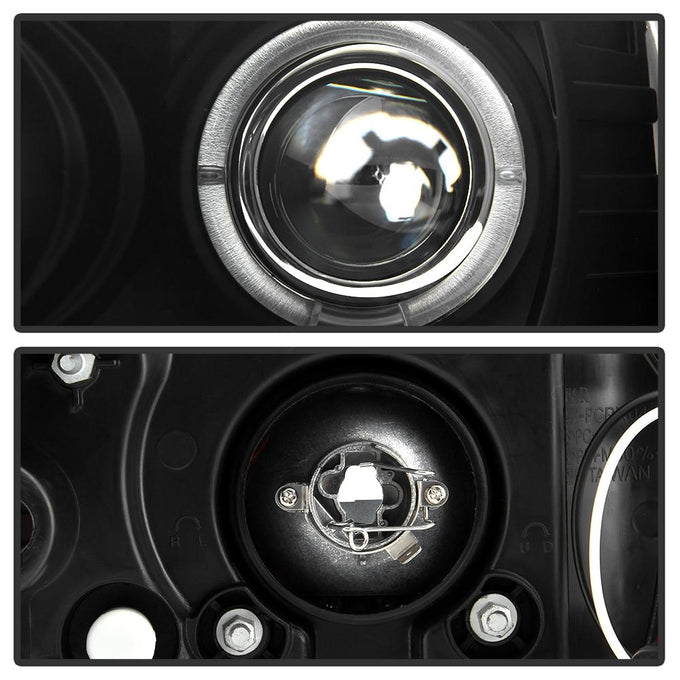 LED Halo Black Projector Headlights <br>04-08 Pontiac Grand Prix