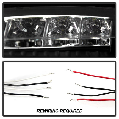 LED Halo Black Projector Headlights <br>04-08 Pontiac Grand Prix