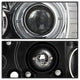 LED Halo Chrome Projector Headlights <br>04-08 Pontiac Grand Prix