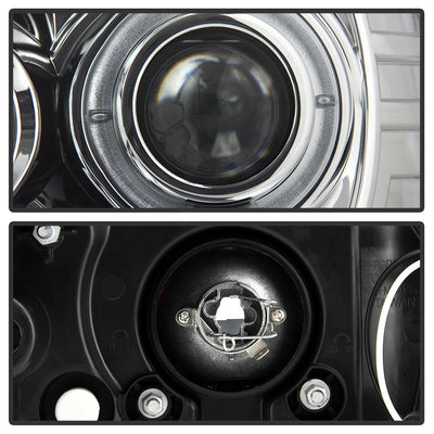LED Halo Chrome Projector Headlights <br>04-08 Pontiac Grand Prix