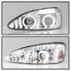 LED Halo Chrome Projector Headlights <br>04-08 Pontiac Grand Prix