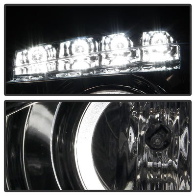 LED Halo Chrome Projector Headlights <br>04-08 Pontiac Grand Prix