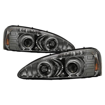LED Halo Smoke Projector Headlights <br>04-08 Pontiac Grand Prix