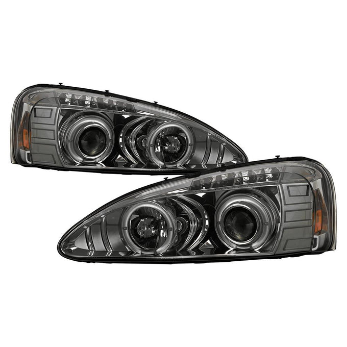 LED Halo Smoke Projector Headlights <br>04-08 Pontiac Grand Prix