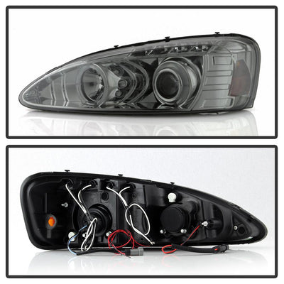 LED Halo Smoke Projector Headlights <br>04-08 Pontiac Grand Prix