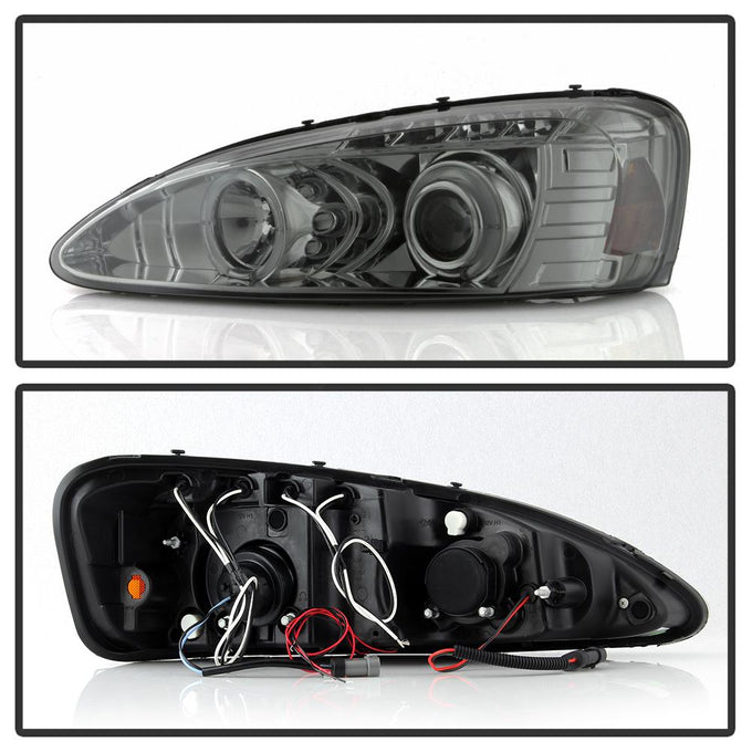 LED Halo Smoke Projector Headlights <br>04-08 Pontiac Grand Prix