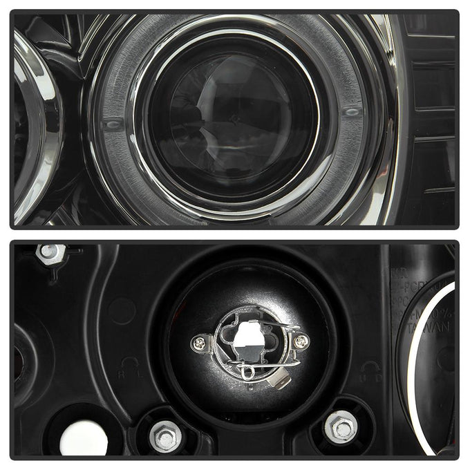 LED Halo Smoke Projector Headlights <br>04-08 Pontiac Grand Prix