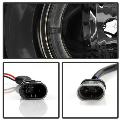 LED Halo Smoke Projector Headlights <br>04-08 Pontiac Grand Prix